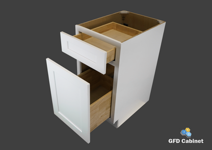 BWBK21 Shaker Style Base Waste Basket Cabinet 21"Wx34-1/2"Hx24"D