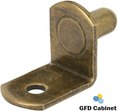 Brass Plated Steel L-Shelf Support Pegs