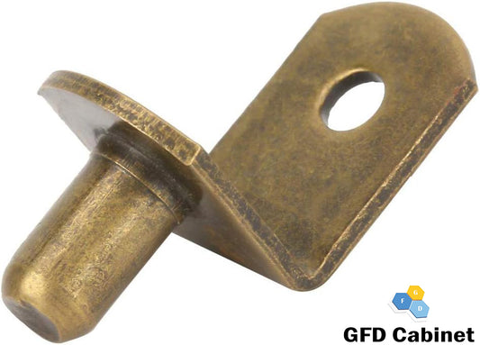 Brass Plated Steel L-Shelf Support Pegs