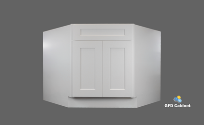 CSB42 Shaker Style Corner Sink Base 21"Wx34-1/2"Hx24"D