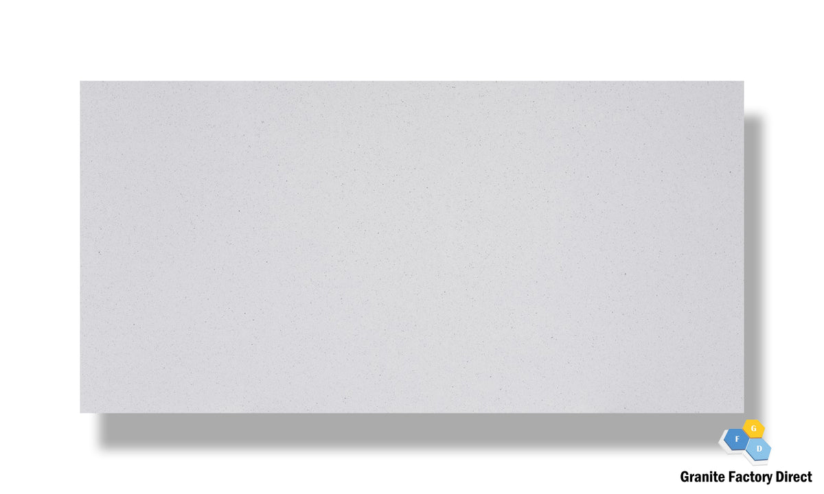 Curated visual reference: Gallery Detail: Crystal White Quartz Countertop Island And Slab