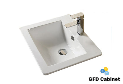 SK-DU1645-WH Ceramic Over Mount Basin