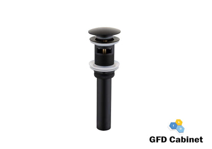 A-D-P06 Push-Button Pop-Up Bathtub Sink Drain Gold/Black/Brushed Nickel
