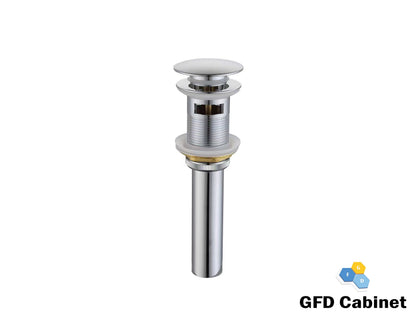 A-D-P06 Push-Button Pop-Up Bathtub Sink Drain Gold/Black/Brushed Nickel