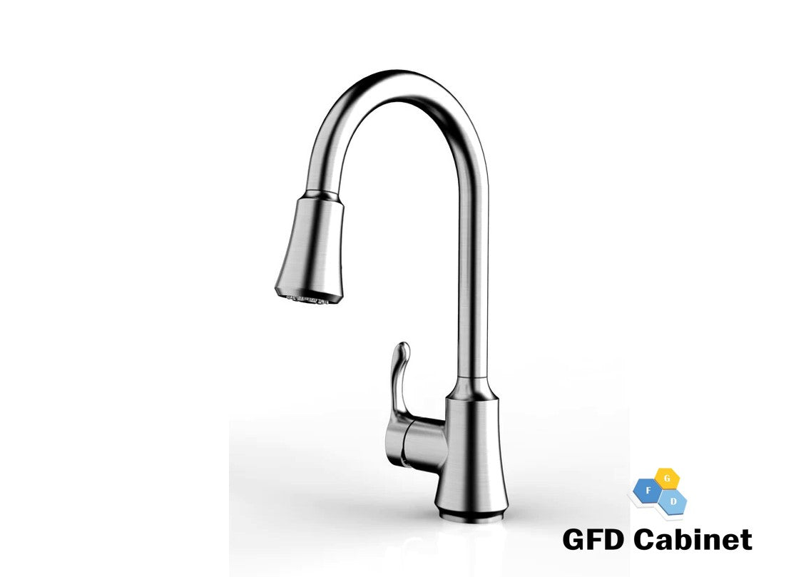 F-KF-SFC0010 Single Handle Pull Down Kitchen Faucet Stainless steel