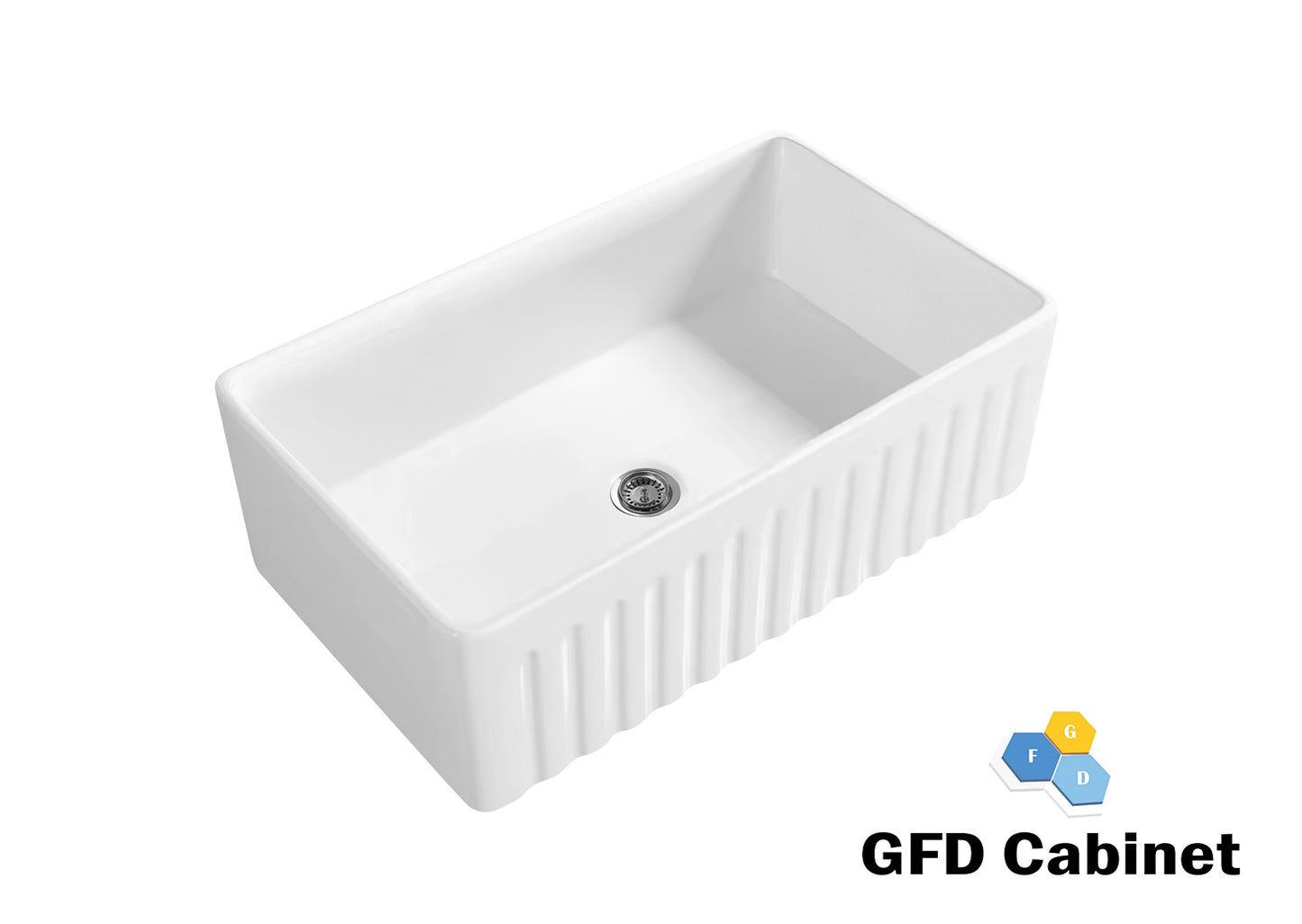 FC3018S White Fireclay Basin