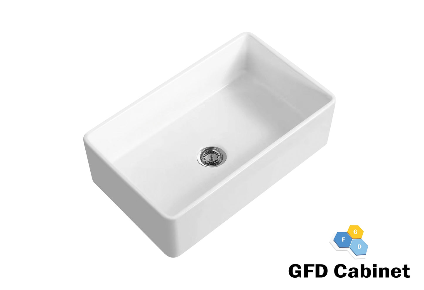 FC3018S White Fireclay Basin