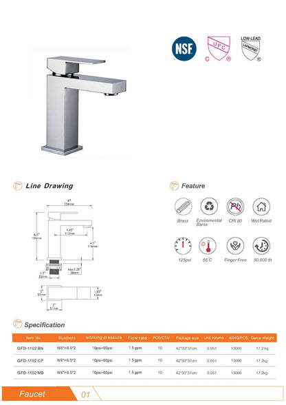 GFD1102 Basin Faucet