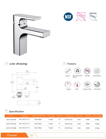 GFD1105 Basin Faucet