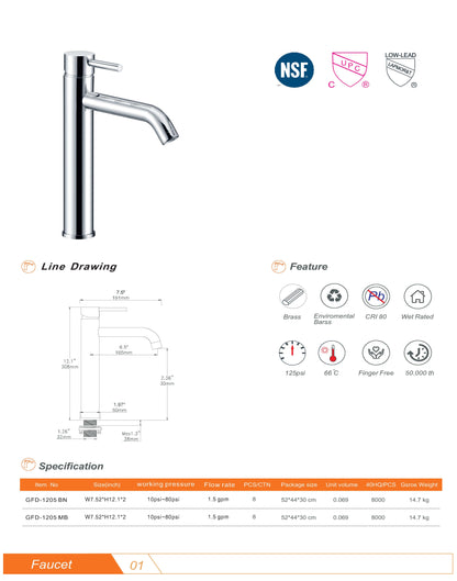 GFD1205 Basin Faucet