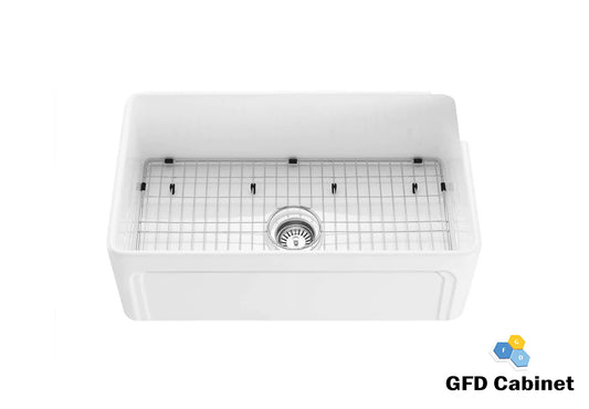 GFD3318S White Fireclay  Basin Media 1 of 1