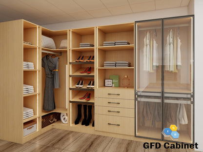 AO-C1584 Ash Oak Base Closet 15"W x 15 5/8"D x 84"H