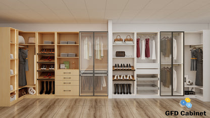 AO-C1584 Ash Oak Base Closet 15"W x 15 5/8"D x 84"H
