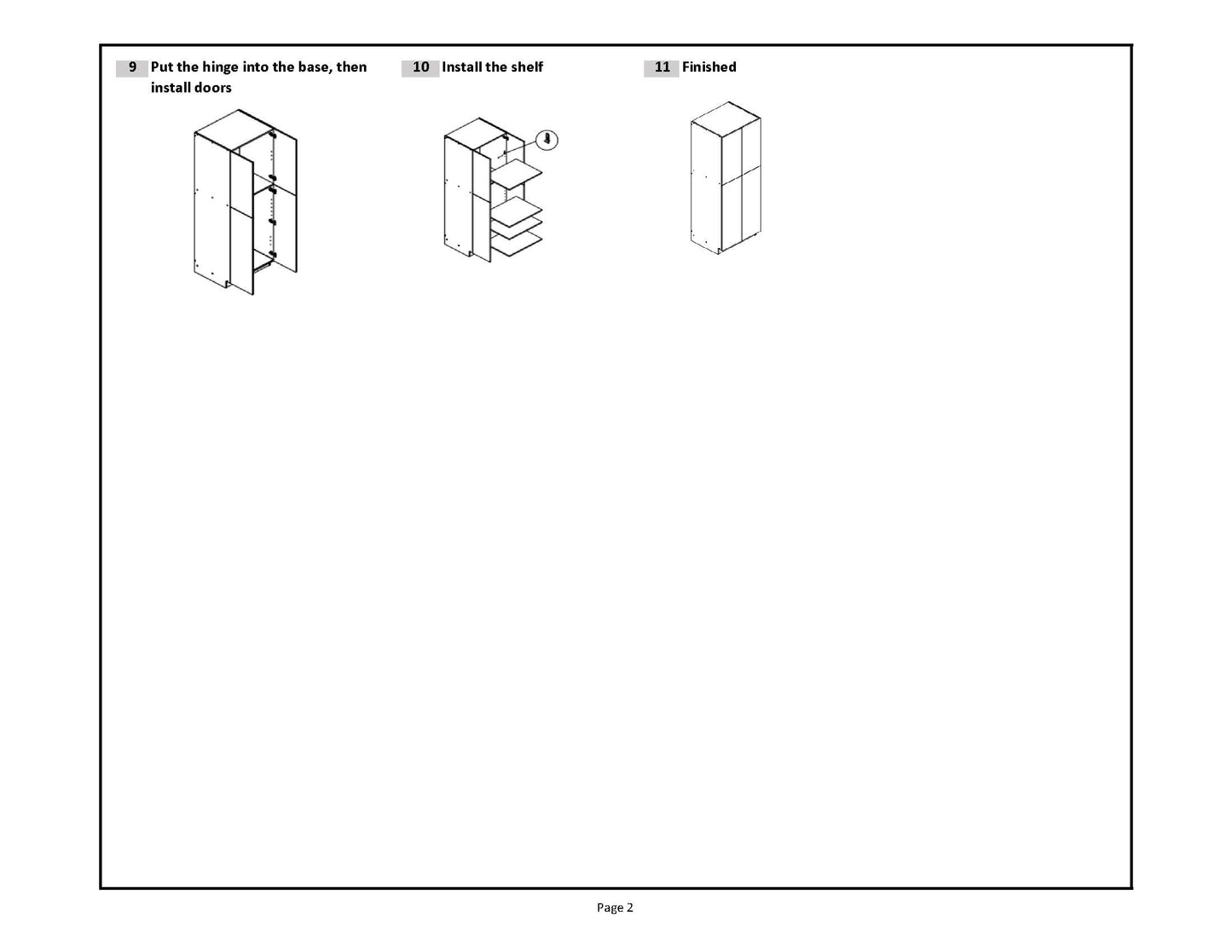 PC3084 Frameless Wall Pantry 30"Wx84"Hx24"D