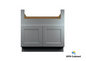 FSB36 Shaker Style Farm Sink Base Cabinet 36"Wx34-1/2"Hx24"D