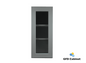W1536GD Shaker Style Wall Cabinet With Glass Door 15"Wx36"Hx12"D