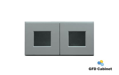 W2412GD Shaker Style Wall Cabinet With Glass Door 24"Wx12"Hx12"D