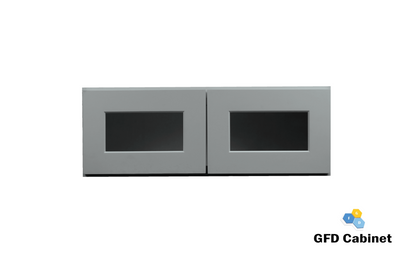W3612GD Shaker Style Wall Cabinet With Glass Door 36"Wx12"Hx12"D