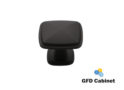 H-1888-K Classic Square Cabinet Knob Matt Black