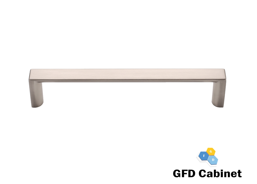 H-2042A-128 5-1/16 in. (128 mm) Center-to-Center Cabinet Stratford Square Pull Handle Brushed Satin Nickel