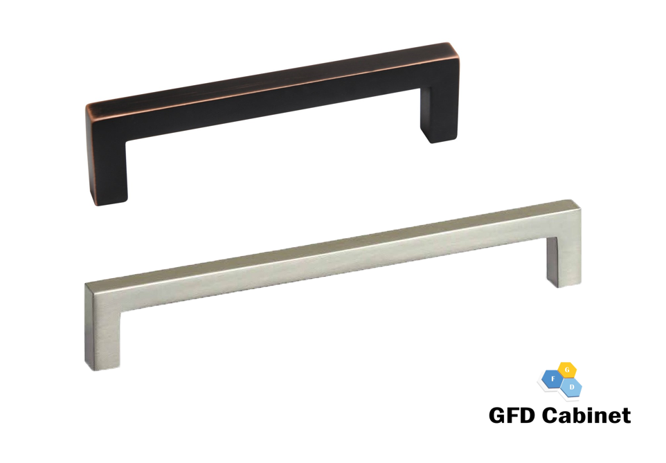 H-21162-128 5-1/16 in. (128 mm) Center-to-Center Cabinet Modern Square Bar Pull Handle