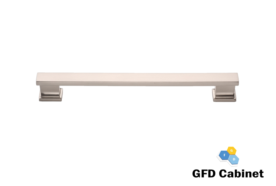 H-2891-128 5-1/16 in. (128 mm) Center-to-Center Cabinet Column Pull Handle Brushed Satin Nickel