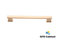 H-2891-177 7 in. (177 mm) Center-to-Center Cabinet Column Pull Handle Brushed Brass