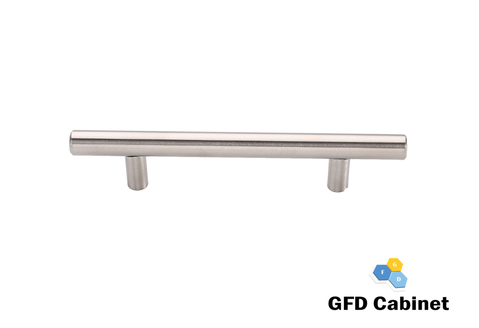 H-6000A-128 5-1/16 in. (128 mm) Center-to-Center Cabinet T-Bar Pull Handle Stainless Steel Hollow