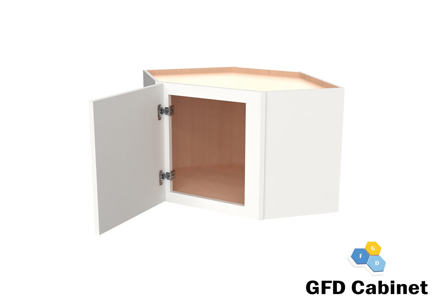 WDC2442 Wall Diagonal Corner Cabinet 24"Wx42"Hx12"D