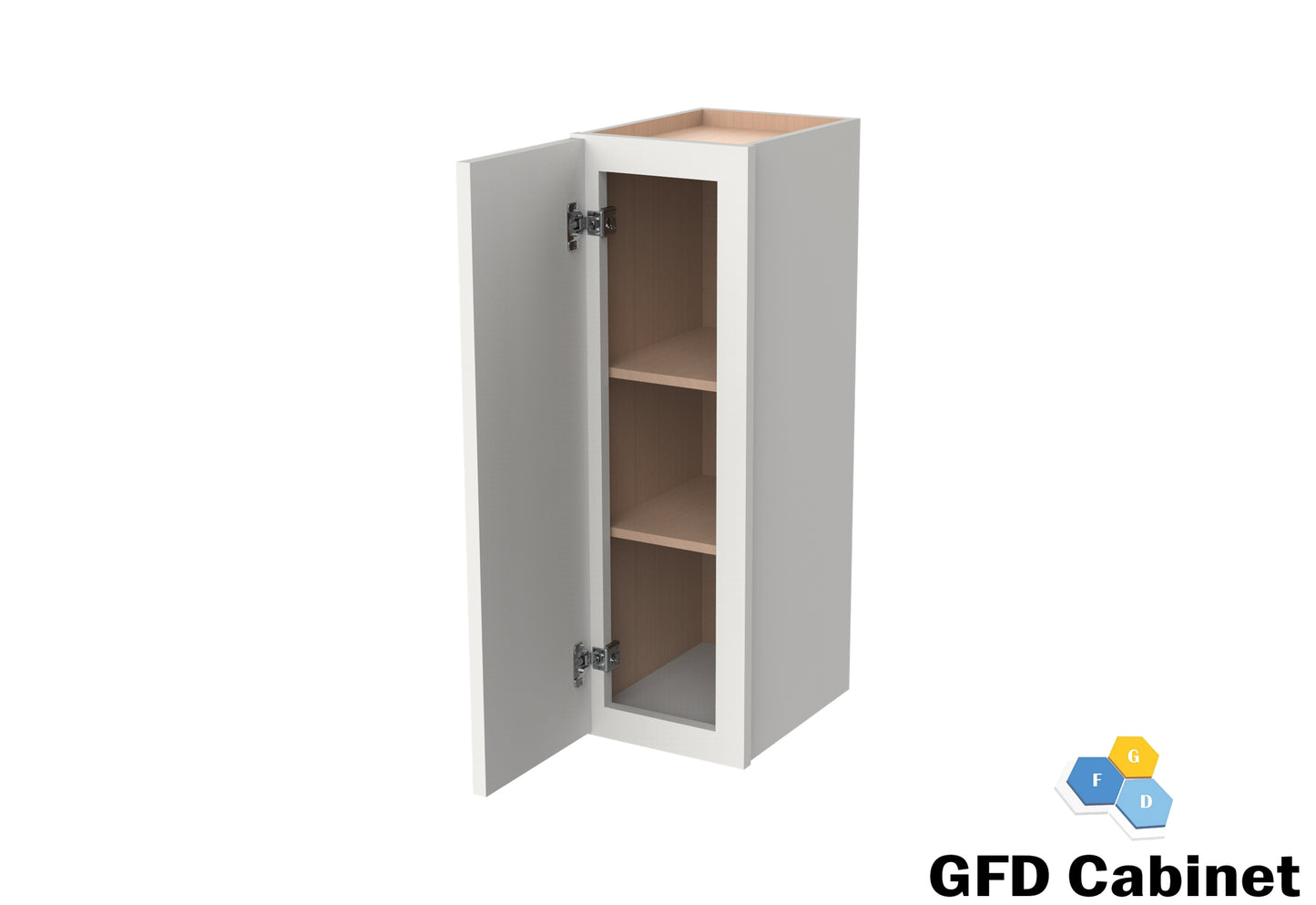 W1542 Slim Shaker Wall Cabinet 15"Wx42"Hx12"D