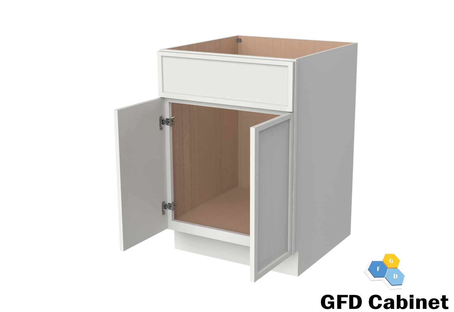 V3021 Slim Shaker Vanity Base 30"Wx34-1/2"Hx21"D