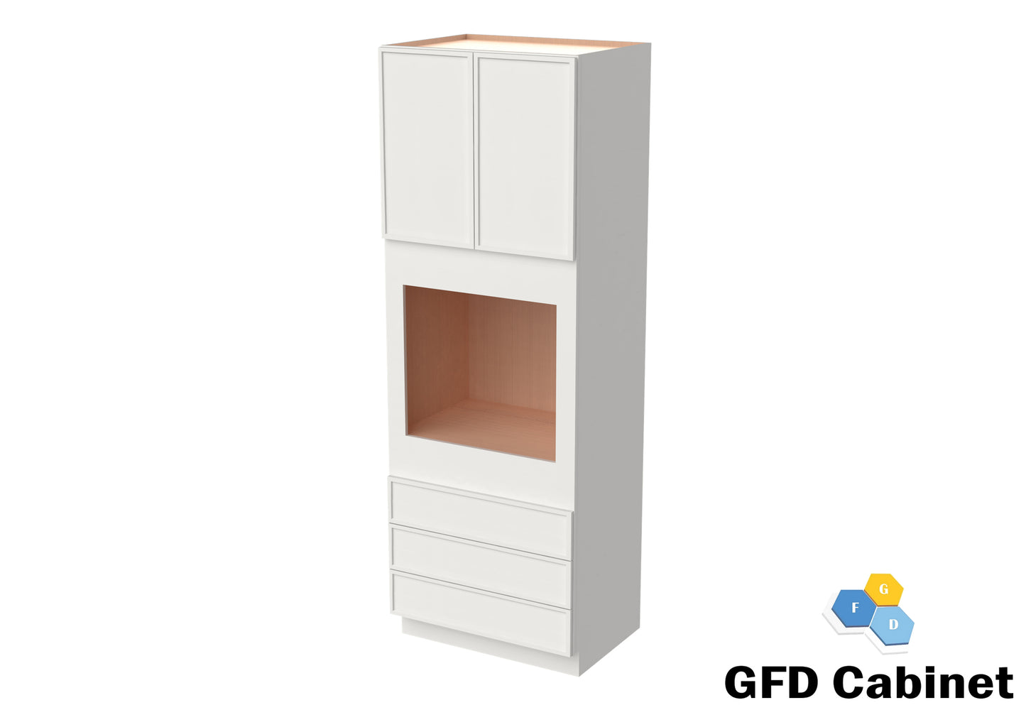 OC3190 Oven Cabinet 31"Wx90"Hx24"D-2D-3DRA