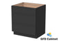 3DB30 Slim Shaker 3-Drawer Base Cabinet 30"Wx34-1/2"Hx24"D