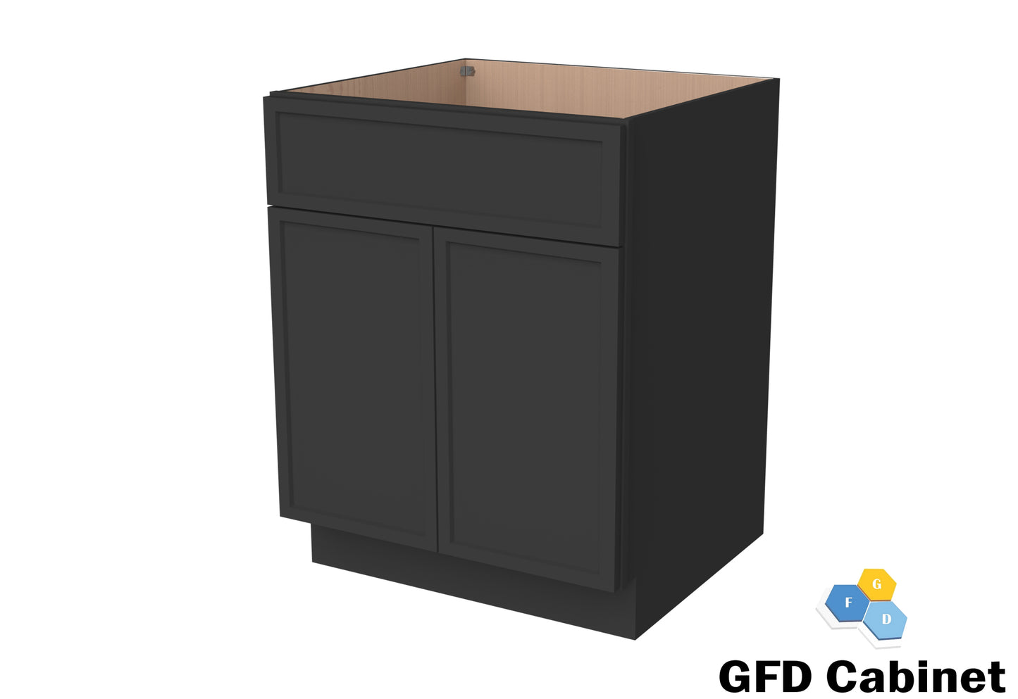 V3021 Slim Shaker Vanity Base 30"Wx34-1/2"Hx21"D