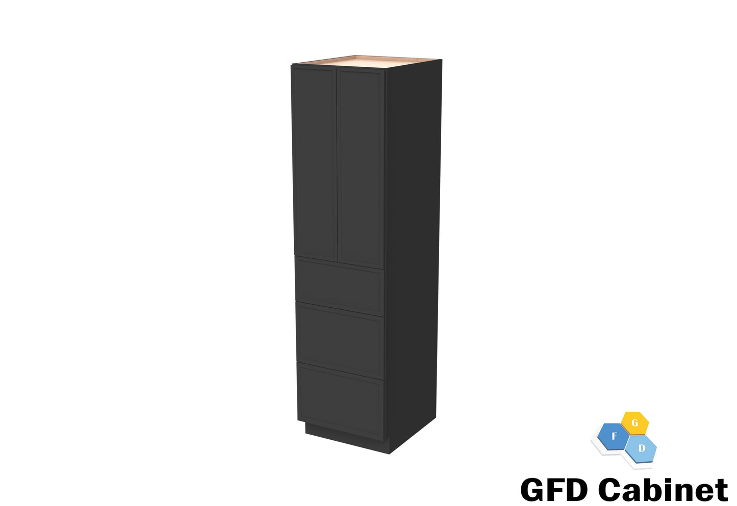 PC3684 Slim Shaker Wall Pantry 36"Wx84"Hx24"D