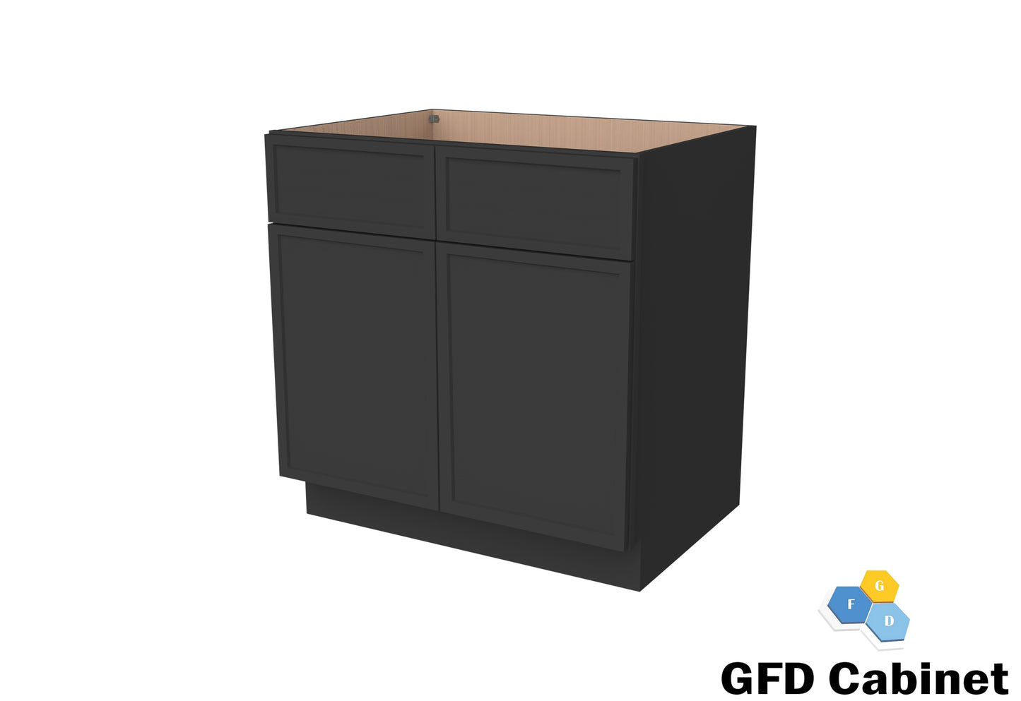 SB30 Slim Shaker Sink Base 30"Wx34-1/2"Hx24"D