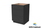 VDB1521 Slim Shaker Vanity 3-Drawer Base15"Wx34-1/2"Hx21"D