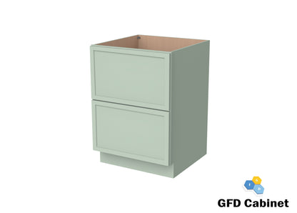 2DB36 Slim Shaker 2-Drawer Base Cabinet 36"Wx34-1/2"Hx24"D