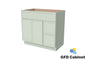 VDB3621R Vanity Sink 3-Drawers Right Side Drawer 36"Wx34-1/2"Hx21"D