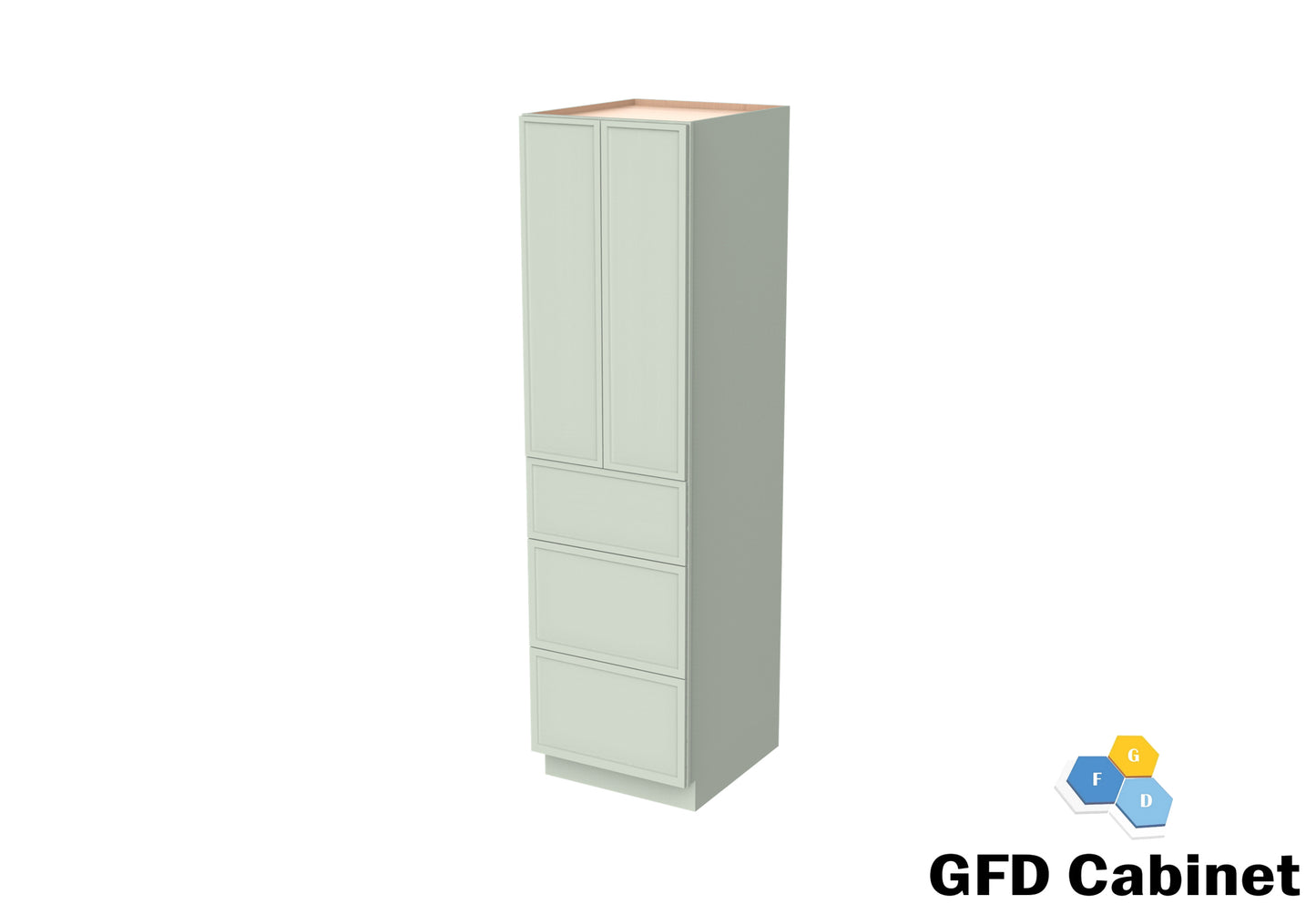 PC3684 Slim Shaker Wall Pantry 36"Wx84"Hx24"D