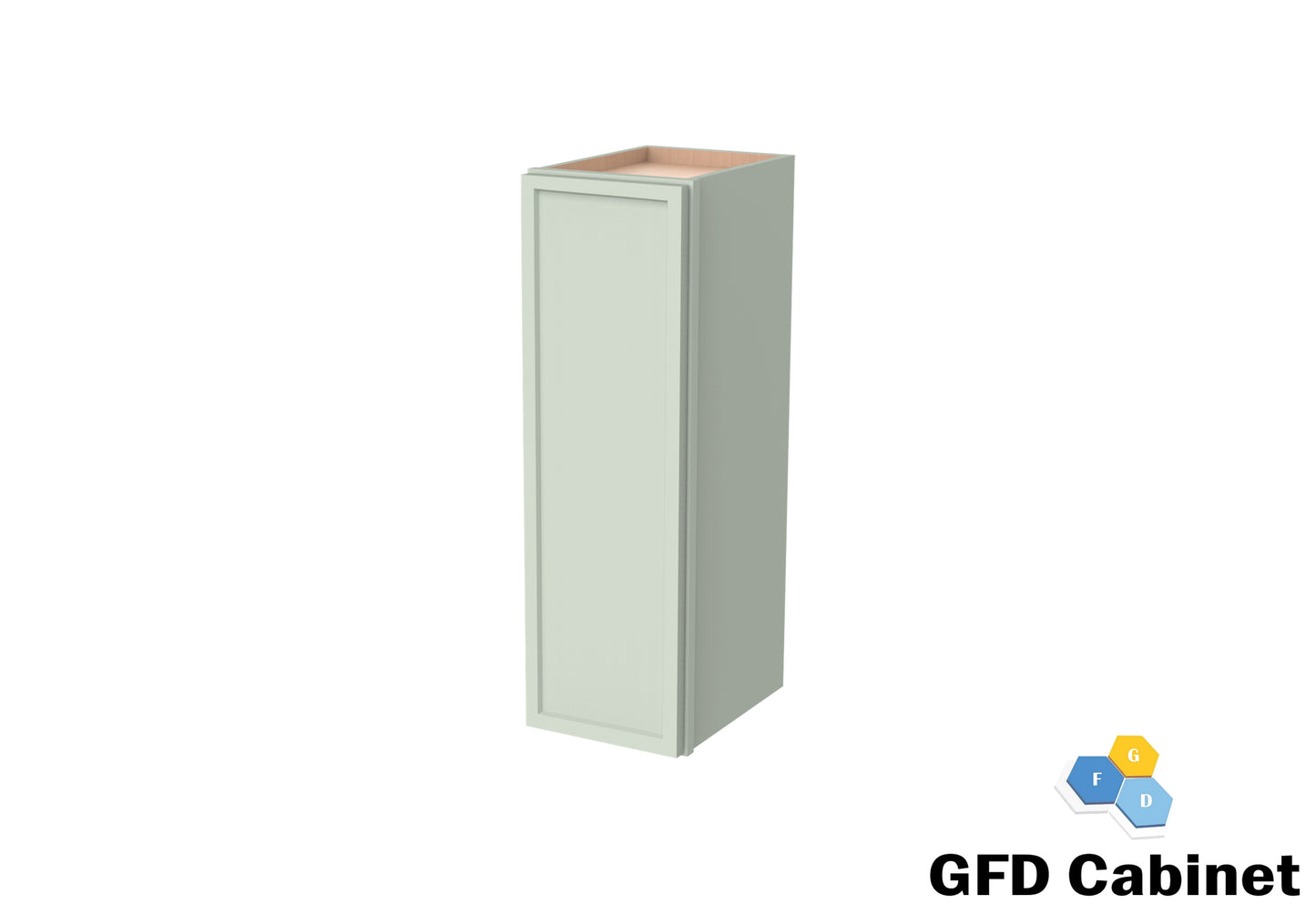 W1542 Slim Shaker Wall Cabinet 15"Wx42"Hx12"D