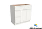 VDB3621L Vanity Sink 3-Drawers Left Side Drawer 36"Wx34-1/2"Hx21"D