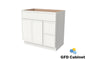 VDB3621R Vanity Sink 3-Drawers Right Side Drawer 36"Wx34-1/2"Hx21"D