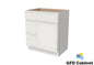 VDB3021L Vanity Sink 3-Drawers Left Side Drawer 30"Wx34-1/2"Hx21"D