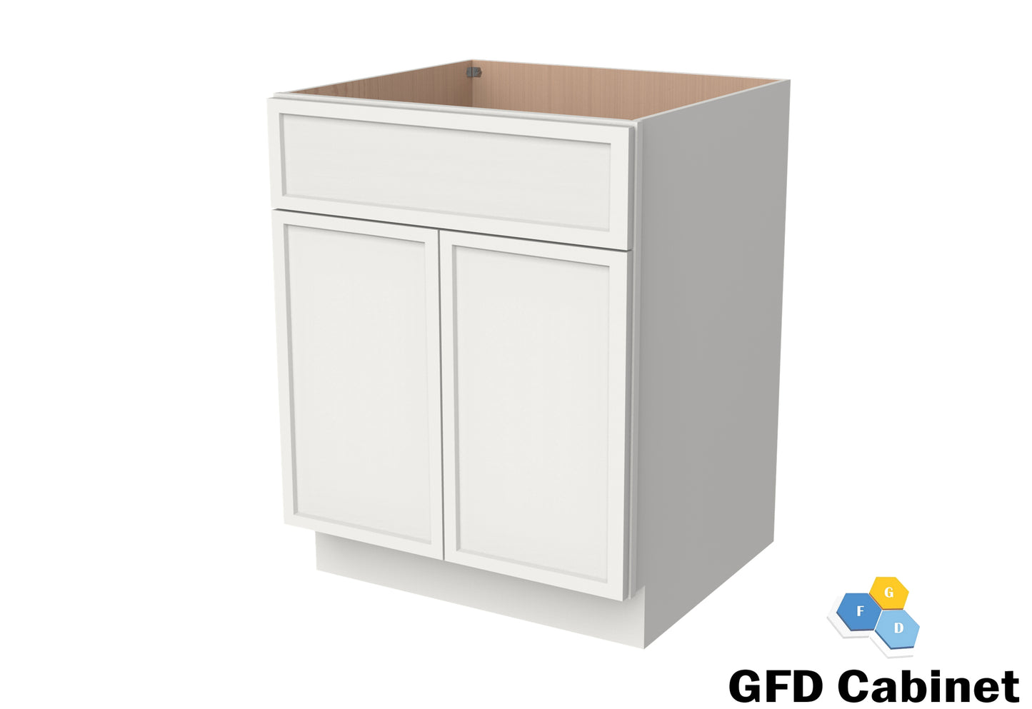 V3021 Slim Shaker Vanity Base 30"Wx34-1/2"Hx21"D