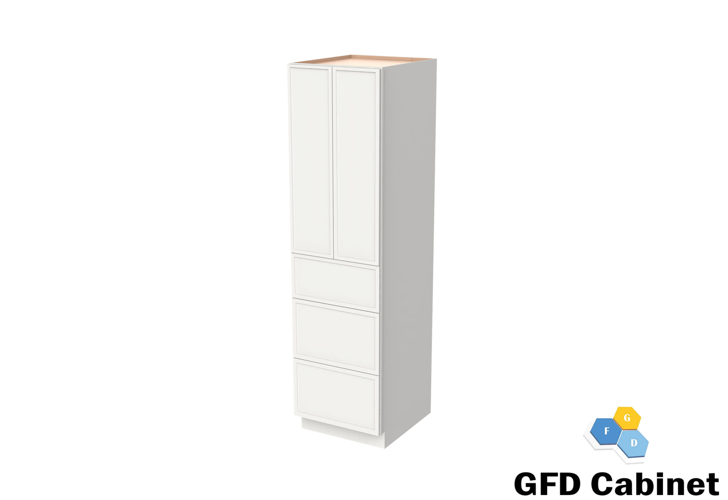 PC3684 Slim Shaker Wall Pantry 36"Wx84"Hx24"D
