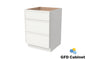 VDB1521 Slim Shaker Vanity 3-Drawer Base15"Wx34-1/2"Hx21"D