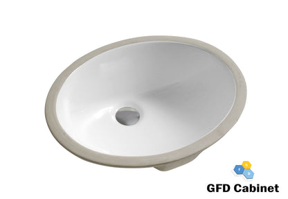 LU1714 White Ceramic Undermount Basin