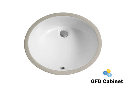 LU1714 White Ceramic Undermount Basin