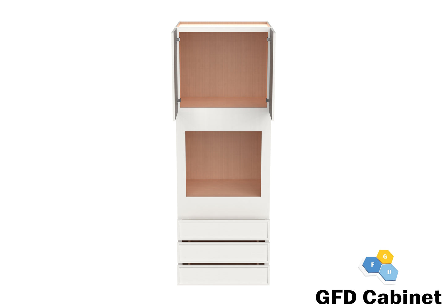 OC3190 Oven Cabinet 31"Wx90"Hx24"D-2D-3DRA